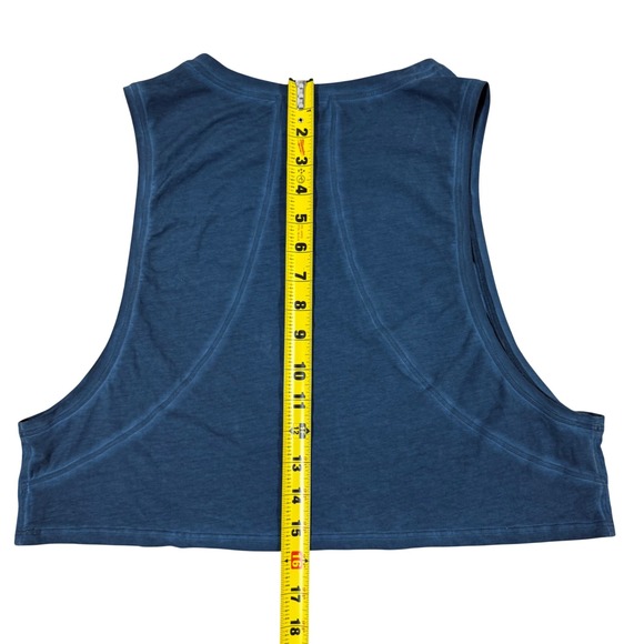 lululemon All Yours Crop Tank Women's Medium Blue Sleeveless Casual Top Athletic - Picture 6 of 7